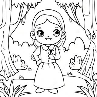 Pagina Para Colorir De Amelia Em Uma Floresta Magica 55172-45905