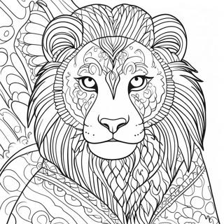 Pagina Para Colorir Retrato De Animal Detalhado 55202-45932