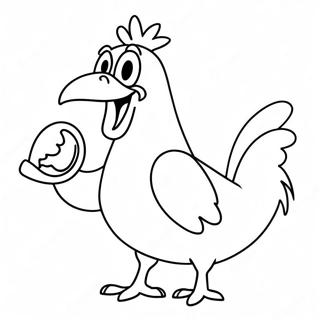 Pagina Para Colorir Foghorn Leghorn Em Uma Pose Comica 55222-45945