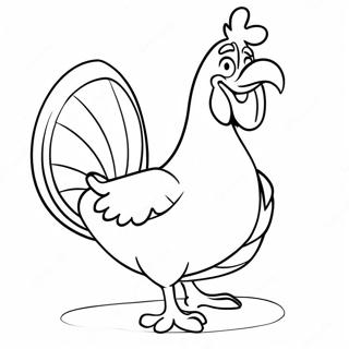 Pagina Para Colorir Foghorn Leghorn Em Uma Pose Comica 55222-45947