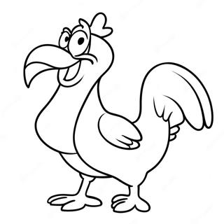 Pagina Para Colorir Foghorn Leghorn Em Uma Pose Comica 55222-45948