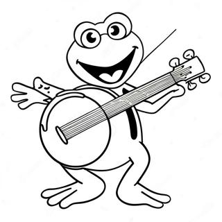 Pagina Para Colorir Do Kermit Tocando Banjo 55342-46046