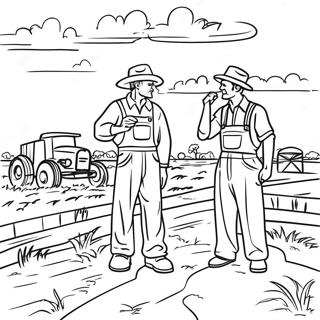 Agricultores Da Dust Bowl Pagina Para Colorir 55372-46061