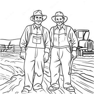 Agricultores Da Dust Bowl Pagina Para Colorir 55372-46063