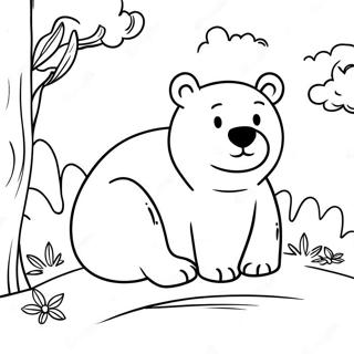 O Urso Ronca Pagina Para Colorir 55431-46105