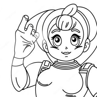 Pagina Para Colorir Da Bulma Em Seu Traje Iconico 55602-46254