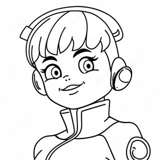 Pagina Para Colorir Da Bulma Em Seu Traje Iconico 55602-46255