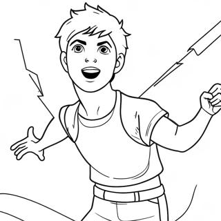 Pagina Para Colorir Do Percy Jackson Com Raio 5564-4447