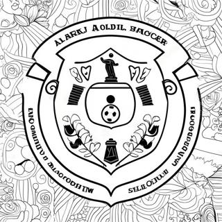 Pagina Para Colorir Do Emblema Colorido Da Equipe De Futebol 55662-46296