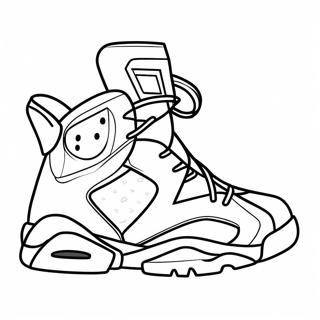 Pagina Para Colorir Dos Tenis Estilosos Jordan 6 55672-46298