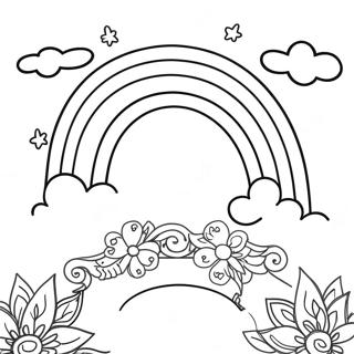 Pagina Para Colorir Do Arco Iris Boho Fantastico 55682-46309