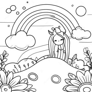 Pagina Para Colorir Do Arco Iris Boho Fantastico 55682-46310