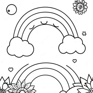 Pagina Para Colorir Do Arco Iris Boho Fantastico 55682-46312