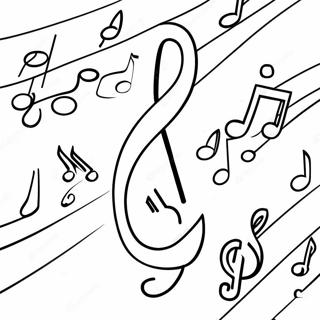 Pagina Para Colorir De Notas Musicais Coloridas 55872-46462