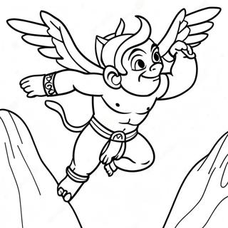 Pagina Para Colorir Do Hanuman Voando Com Uma Montanha 56012-46583