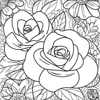 Pagina Para Colorir De Rosas Para Adultos 56041-46595