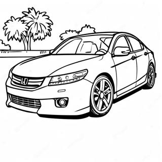 Honda Accord Páginas Para Colorir