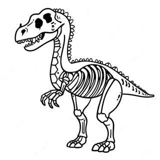 Pagina Para Colorir Do Esqueleto De Dinossauro De Raio X 56122-46659