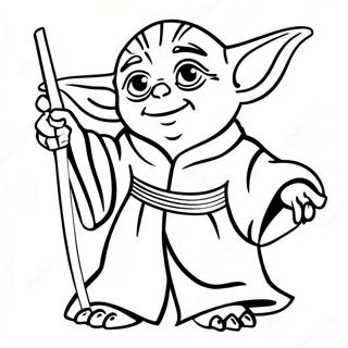 Pagina Para Colorir Do Yoda Com Sabre De Luz 56142-46676