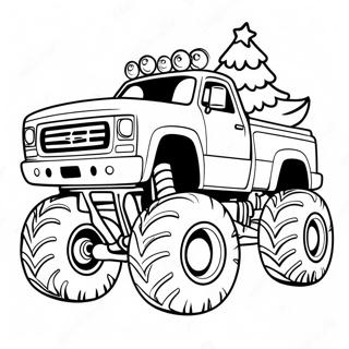 Pagina Para Colorir Do Monstro Truck De Natal 56171-46704