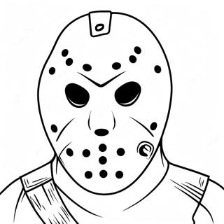 Pagina Para Colorir Da Mascara Iconica Do Jason Voorhees 56191-46714