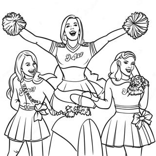 Pagina Para Colorir Das Cheerleaders Dos Washington Commanders 56202-46725