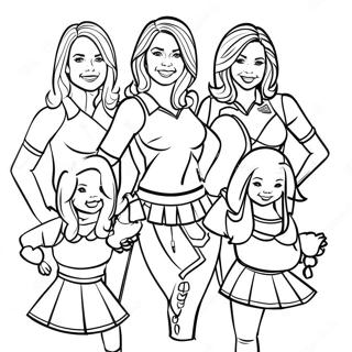 Pagina Para Colorir Das Cheerleaders Dos Washington Commanders 56202-46726