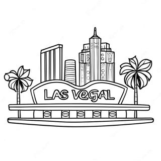 Pagina Para Colorir Das Luzes Neon Brilhantes De Las Vegas 56242-46773