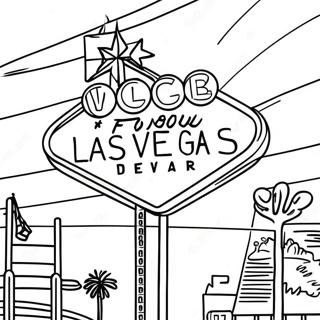 Pagina Para Colorir Das Luzes Neon Brilhantes De Las Vegas 56242-46776