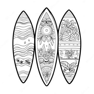 Pagina Para Colorir De Pranchas De Surf Coloridas Na Praia 56282-46791