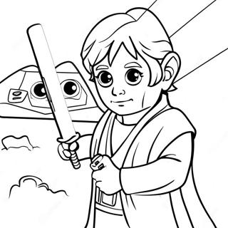 Pagina Para Colorir De Aventuras Do Jovem Jedi 56351-46834