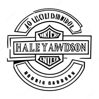 Pagina Para Colorir Do Logo Da Harley Davidson 56361-46864