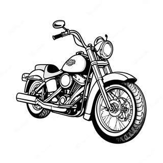 Pagina Para Colorir De Motocicleta Classica Da Harley Davidson 56362-46845