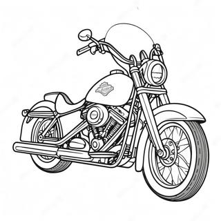 Pagina Para Colorir De Motocicleta Classica Da Harley Davidson 56362-46846