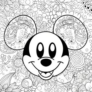 Pagina Para Colorir De Orelhas Do Mickey Brilhantes 56372-46859