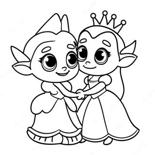 Pagina Para Colorir Da Princesa Bean E Elfo 56472-46942