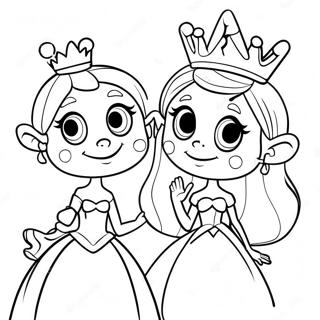 Pagina Para Colorir Da Princesa Bean E Elfo 56472-46943