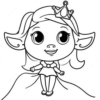 Pagina Para Colorir Da Princesa Bean E Elfo 56472-46944