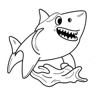 Pagina Para Colorir Do Sharkdog Em Acao 56482-46954