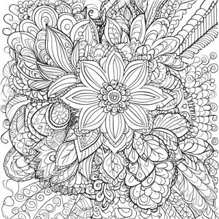 Pagina Para Colorir De Mandala De Flores Intricadas 56512-46970