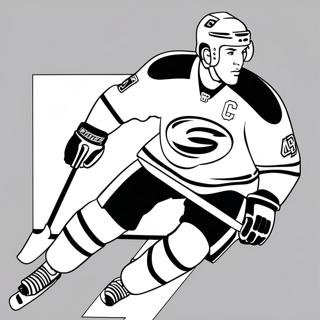 Pagina Para Colorir Do Jogador Dos Carolina Hurricanes Patinando 56542-46997