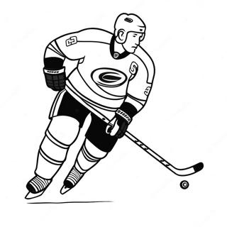 Pagina Para Colorir Do Jogador Dos Carolina Hurricanes Patinando 56542-47000