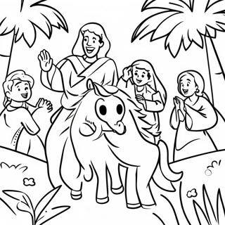 Pagina Para Colorir Da Alegria Do Domingo De Ramos 5654-4517