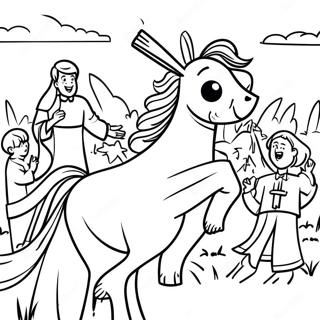 Pagina Para Colorir Da Alegria Do Domingo De Ramos 5654-4518