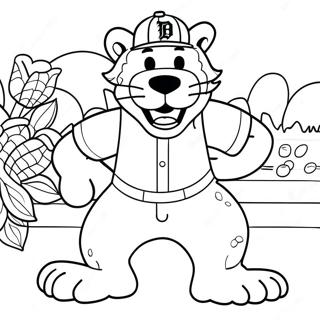 Pagina Para Colorir Mascote Dos Tigres De Detroit 56602-47056