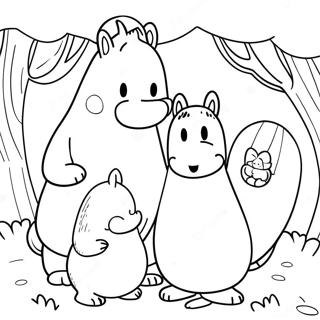 Pagina Para Colorir Aventura Da Familia Moomin 56622-47061