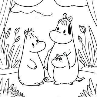 Pagina Para Colorir Aventura Da Familia Moomin 56622-47062