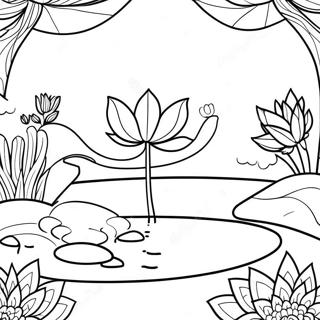 Pagina Para Colorir Jardim Zen Com Flores De Lotus 56672-47100