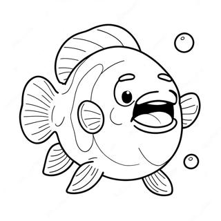 Pagina Para Colorir Do Peixe Blob Engracado Nadando 56712-47134