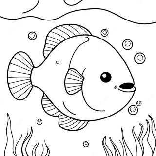 Pagina Para Colorir Do Peixe Blob Engracado Nadando 56712-47135